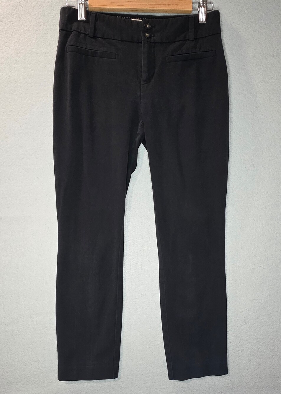 Anthropologie Black Essential Slim Ankle Trouser - Size 4 - Old Money Corpcore